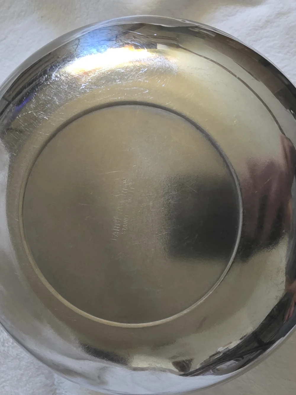 Vintage Farberware Stainless Steel Nesting Mixing Bowls Set of 2 D-Ring Handles